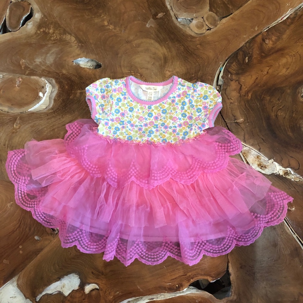 Matilda Jane Pink Floral Tutu Dress